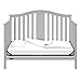 Graco Solano 4-in-1 Convertible Crib With Mattress, Pebble Gray, Easily Converts to Toddler Bed Day Bed or Full Bed, Three Position Adjustable Height Mattress (Mattress Included)