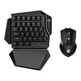 GameSir Z2 Wireless Gaming Keyboard One-Handed Mechanical Keypad Portable Mini E-Sports Keyboard and Mouse Combo for PC Windows iOS Android Tabletphone