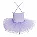 FEESHOW Girls' Camisole Gymnastic Leotard Dress Ballet Tutu Skirt Ballerina Dance Costumes