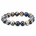 Qitian Mens Gifts AAA 10mm Tiger Eye Stone Bracelet Handmade Stretch Strand Bracelets