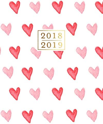 2018 - 2019 Weekly Planner: Pink Hearts 16 Month Organizer, Sept 2018 - Dec 2019 Paperback – 12 Sep 2018