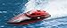 FMT H101 2.4G Remote Controlled 17 Inch Over Size 25KM/H 180 Degree Flip High Speed Electric RC Racing Boat for Pools, Lakes and Outdoor Adventure