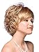 Menoqi Blonde Wigs for Women Short Curly Blond Hair Wigs Synthetic Charming Ladies Wig WIG022G