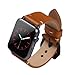 Apple Watch Band ,Vintage Vegetable Tanned Leather Watch Band For I Watch 42mm With Black Adaptor Light Brown
