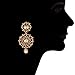 I Jewels Women's Traditional Gold Plated Kundan Necklace Set With Maang Tikka White