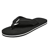 DKRUCAK Men's Flip-Flops with Arch Support Soft Summer Sandals Light Weight Beach Slippers