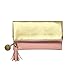 C.R. Gibson Leatherette Fold-Over Accessory Case, Blush & Gold, 8