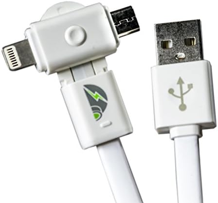 Eskimo Power MO-360 Lightning and Micro USB Charge Cable - White