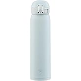 Zojirushi SM-WA60-HL One-Touch Stainless Steel Mug, Seamless, 2.3 gal (0.60 L), Ice Gray