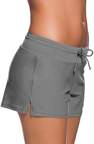Scecent Summer Fashion Womens Swimsuits Board Shorts Waistband Tankini Bottom