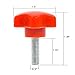 Jecar 8 Hardtop Quick Removal Bolts Thumb Screws & 8 D Ring Tie Down Anchors Compatible with Jeep Wrangler 2007-2023 JK JL Sports Sahara Rubicon X Unlimited 2 4 Door Accessories, Red