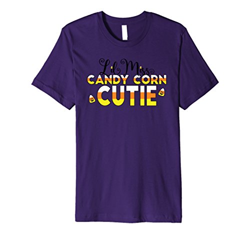 Lil Miss Candy Corn Cutie Halloween Costume Girls Fun Tshirt