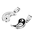 Jstyle Jewelry 2 Piece Mens Womens Friendship Yin Yang Necklace Pendant Couples Necklace