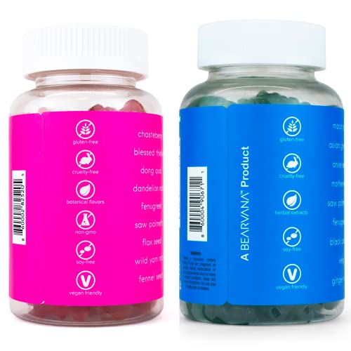 BEARVANA Gummies For You Herbal Pink And Blue Supplement For Women