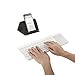 LESHP Bluetooth Wireless Keyboard with Touch Pad,Universal Portable Ultra-Slim PC Keyboards for iOS iPad iPhone, Android MacOS, Windows Tablet PC Smartphone Built in Replaceable Battery (Silver&Gold)