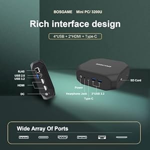 Producto: BOSGAME U32 Mini PC Ryzen 3200U