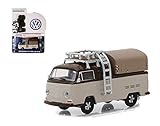 1969 Volkswagen Type 2 Double Cab Pickup with Roof Rack and Canopy Brown