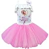 Thombase Baby Meisje Fancy Cartoon Print Vlinder Ballet Jurk