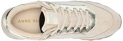 Anne Klein Women's Runner Sneaker, Beige Multi, 6 M