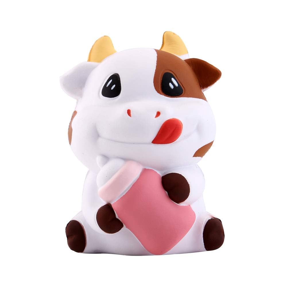 Anboor Squishies Cows Kawaii Squishy Slow Rising Squeeze Toys Stress Reliever Sugar Scented Squishies Toys Prime Present Collection