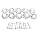 HOSL 10PCS Diamond Shape Crystal Glass Cabinet Knob Cupboard Drawer Pull Handle/Great for Cupboard, Kitchen and Bathroom Cabinets, Shutters (30mmSilver)