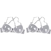 GALPADA 2pcs Ladies Supplies Strap Bras Spa up Size Sauna Girls Push for See Breast Through Underwire Women Clear Spray Disposable Covers Brassieres Adjustable