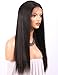 Chantiche Best Yaki Straight 360 Lace Frontal Wig Pre Plucked Brazilian Remy Full Lace Human Hair Wigs for Black Women 150 Density 18inch (Natural Color #NC)