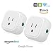 Wifi Outlet Plug, Tonbux Smart Home Outlet Plug Compatible with Alexa Mini 2 Pack, Outlet Switch Wireless with Remote Control, No Hub Required, Android/IOS