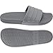 adidas Men's Adilette Comfort Slides Swim Shoe, Grey/Grey/Grey, 11