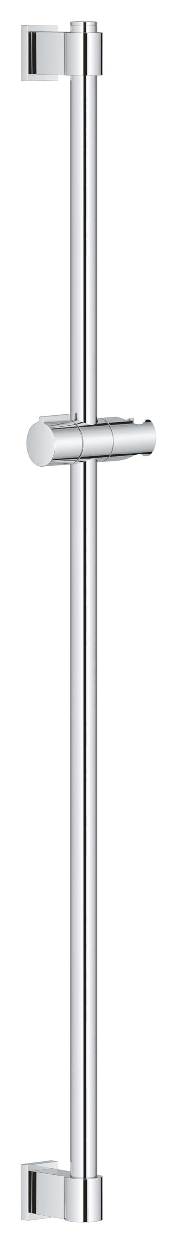 GROHE Vitalio Universal QuickFix - Shower Rail 90 cm (with Wall Holders, Glide Element and Swivel Holder, Holding Force Maximum 20 kg), Extra Easy to Fit QuickGlue, Chrome, 26961001