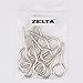 Zeltauto Screw Eyes Screw-in Eye Hooks Hold 80LBS, Nickel Steel Eyelet Screws for Wood Crafts (1 3/4 Inches, 12)
