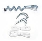 Valterra A30-0200 Happy Hook with Cord and Spiral Stakes, (Set of 2)
