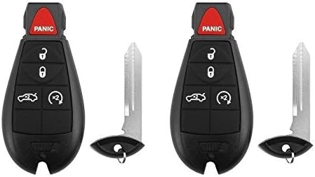 2 New Keyless Entry Key Fob Remote Control Car Replacement for 2008-2015 Jeep Dodge Chrysler Fobik M3N5WY783X, 267F-5WY783X, IYZ-C01C
