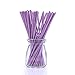 Colored Lollipop Sticks 100 count 6 inch (Blue, White, Purple, Yellow, Rose-red) (100)