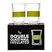 Amandir 2 pcs Coffee Mug, Double Wall Insulated Tea Glass, 10 Ounce, y-Clear, 60 Count primary