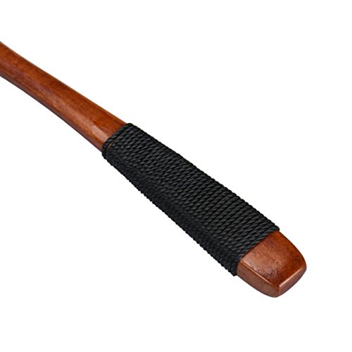 image for Qisc Natural Wooden Spoon, Japanese Style Wire Wrapped Handle Tea Spoo