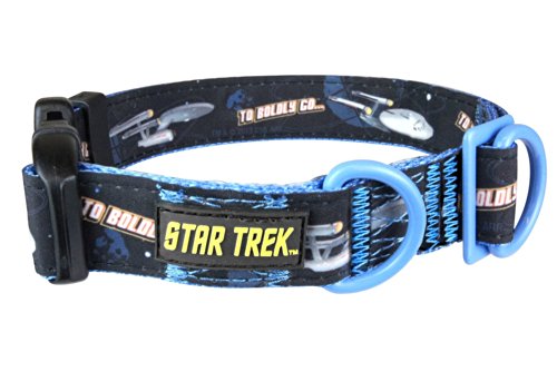 Star Trek Dog Collar Enterprise Small - Boldly go where no other dog has gone before