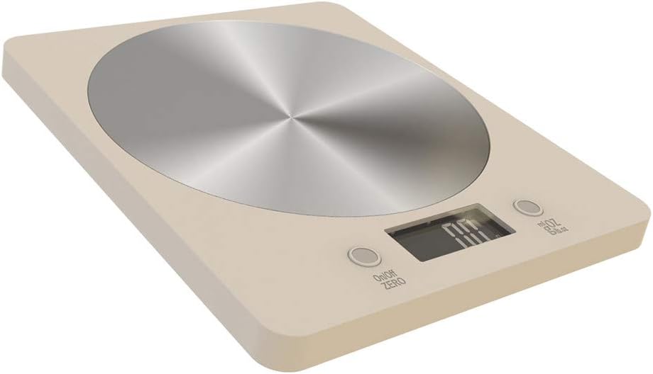 Digital Multifunction Kitchen Weighting Scale, Accurate Precision up to 5000g , Electronic Cooking Food Weighing Scales with LCD Display, Appliance for Home (White)