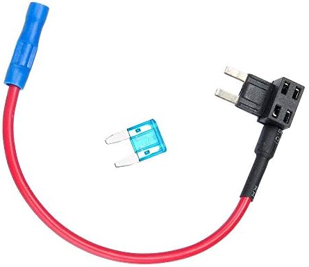 MUYI 1 Pack Fuse Tap 14 Gauge Add-a-circuit for Mini Blade Fuse - 15A Fuse included