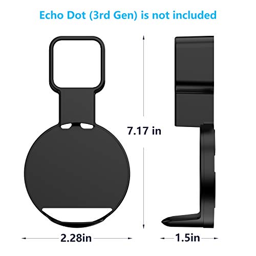 Outlet Wall Mount Holder Compatible with Dot 3rd Generation, A Space-Saving Solution for Your Smart Home Speaker, Clever Dot Accessories with Built-in Cable Management Hide Messy Wires - Thumbnail 7