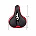 OUTERDO Bike Seat MTB Bike Saddle Dual Spring Comfort Bicycle Saddle with Safety Reflective Tape Soft Foam Ergonomic Wide Cycling Seat for Road Bike and Mountain Bike