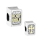 LovelyCharms Holy Bible Book Cross Religion