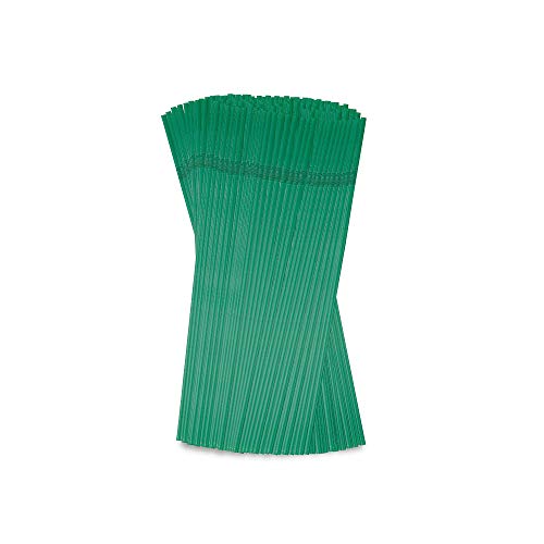 BIOZOYG Knick Trinkhalme umweltfreundlich 20 cm Ø 0,5 cm PLA grün Naturstrohhalme aus Bio-Kunststoff I Party…