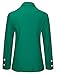 MIKTY Casual Work Office Blazer One Button Jacket for Women and Juniors #5 Green XL