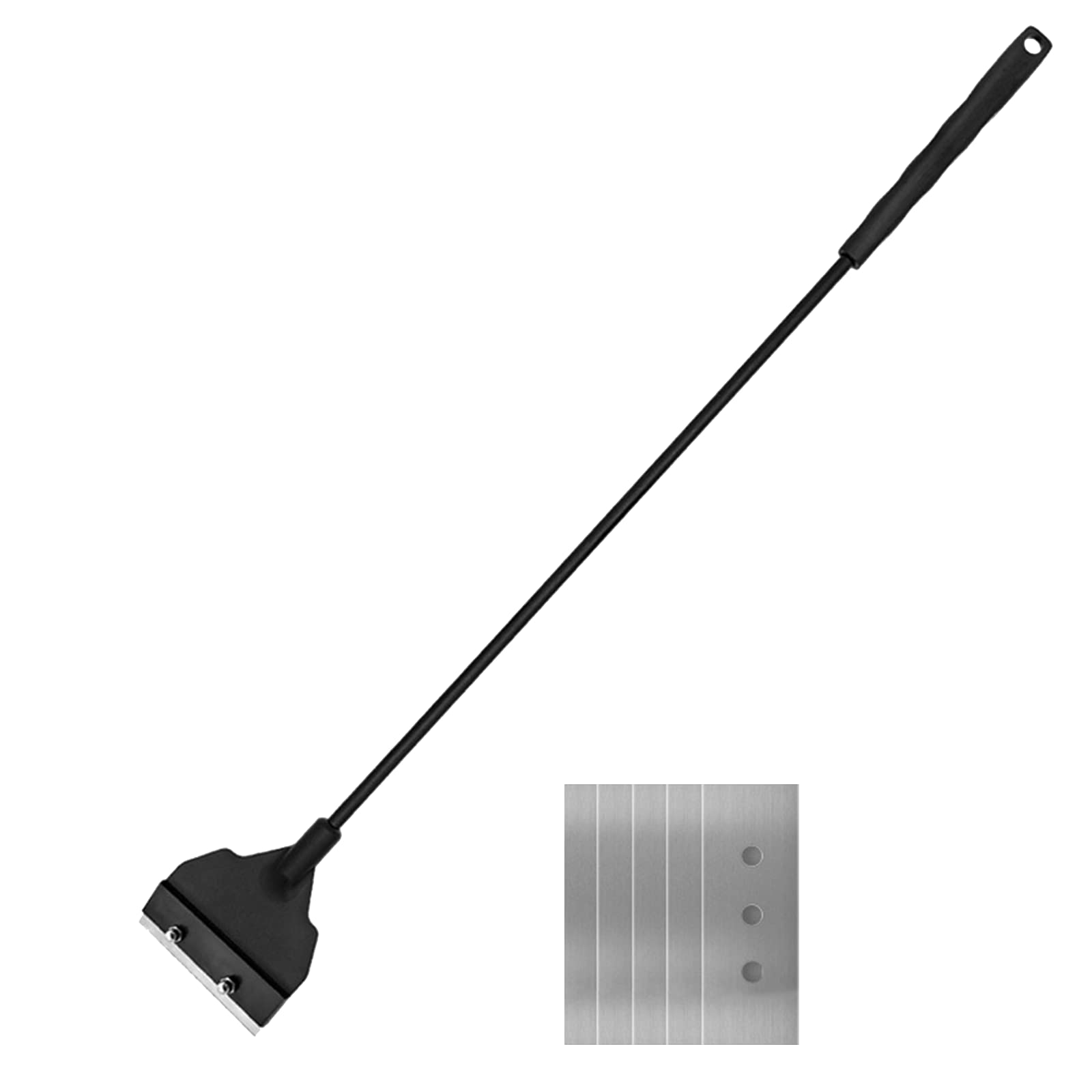 WanFengXue Detachable Pole Algae Scraper Glass Tank Algae Cleaner Tool with 5 Blades 45cm Fish Tank Scraper Cleaner for Glass Aquarium Fish Tank