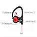 Wireless Bluetooth Headphones, Labobbon Best Ear Buds Earphones for Jogging, Running, Sport, Workout and More, HD Stereo Noise Cancelling LED Sweatproof in Ear Headset with Built-in Mic, Black & Red