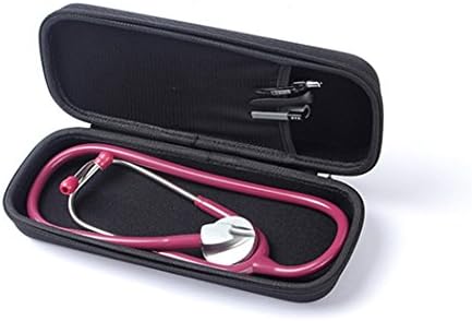 Fashioneey Stethoscope Case,Hard Protective Zipper Carry Cover with Handle ,Extra Room for Stethoscope 3M Littmann Classic III Stethoscope(Black)