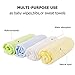 8 Pack Baby Muslin Washcloths and Towels for Sensitive Skin - Natural Organic Cotton Baby Wipes and Soft Towel for Face, Hands and Body