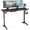 YOLENY 55inch Ergonomic Gaming Desk,PC Computer Table with Cup Holder & Headphone Hook,Cabling Management Racing Gaming…