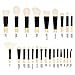 Coastal Scents Limited Edition Handcrafted Elite Make-Up Brush Set - Bamboo Handled, Synthetic Bristles - 24-Piece